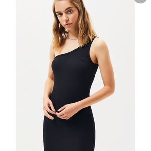 Black one shoulder dress